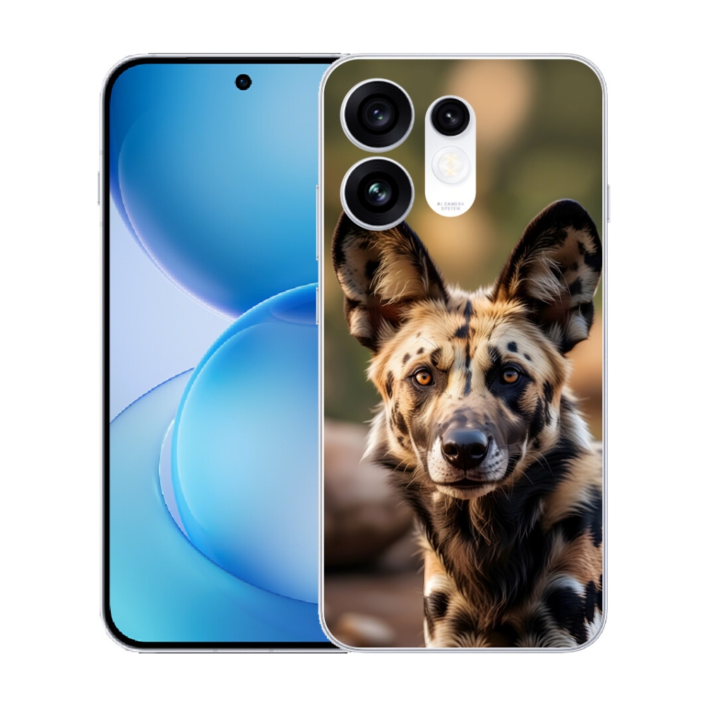 Gélový kryt mmCase na Oppo Reno 16 5G - africký divoký pes