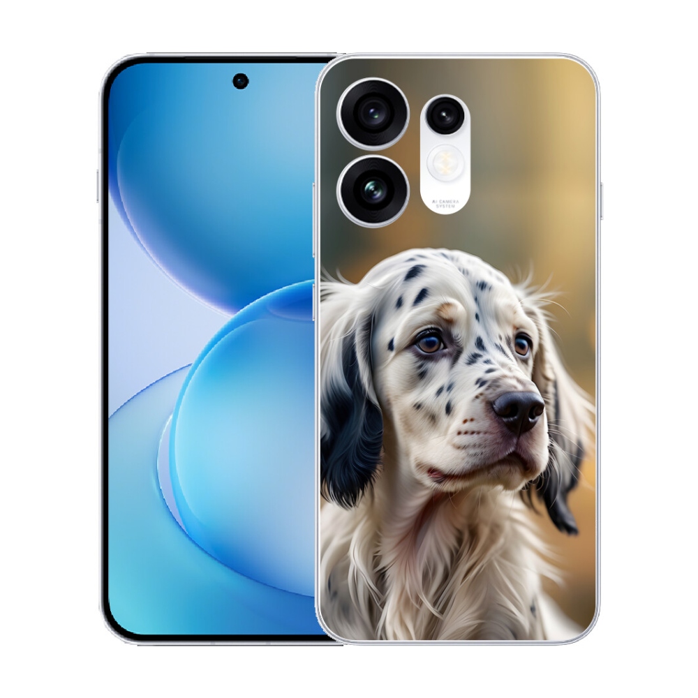 Gélový kryt mmCase na Oppo Reno 16 5G - anglický seter