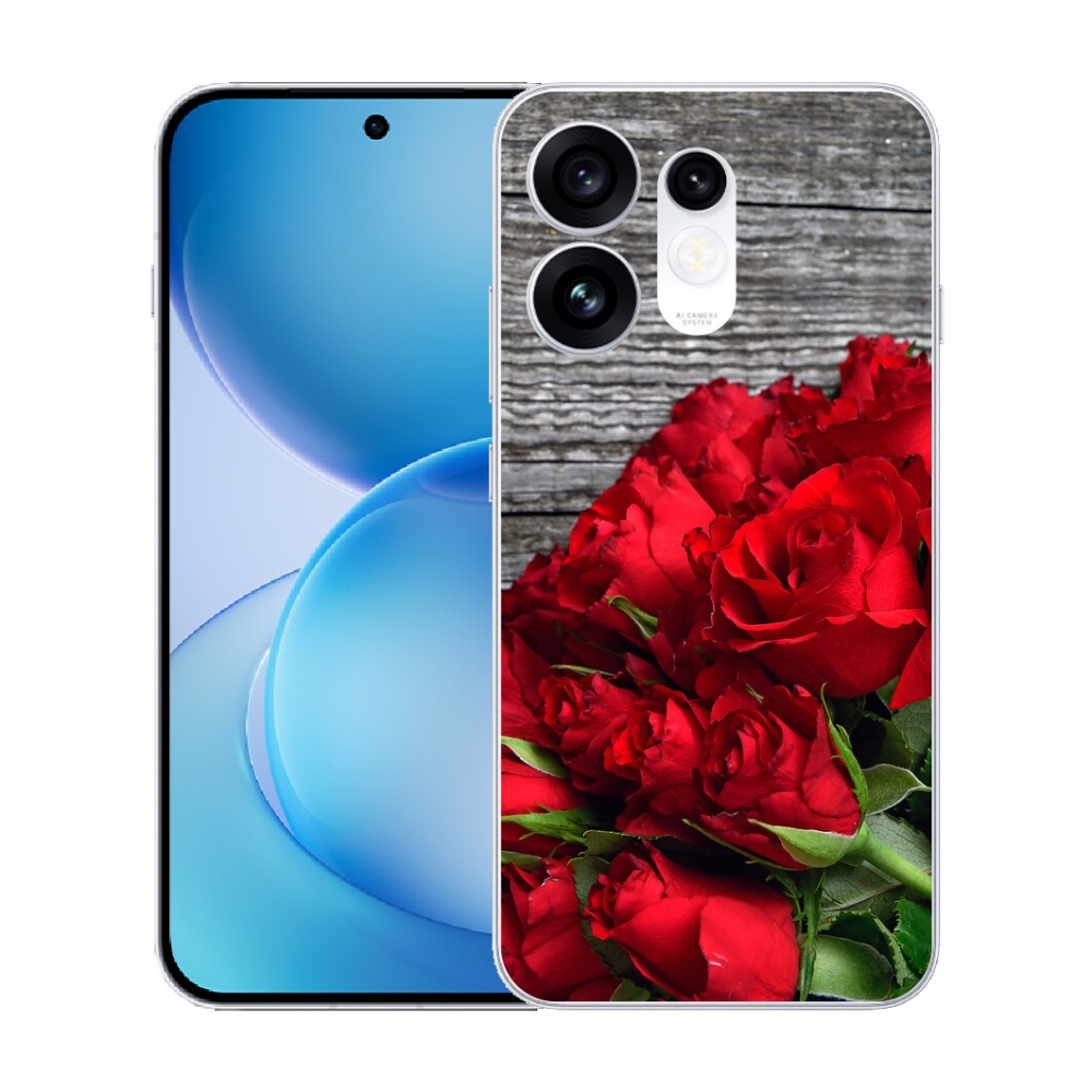 Gélový kryt mmCase na Oppo Reno 16 5G - červené ruže