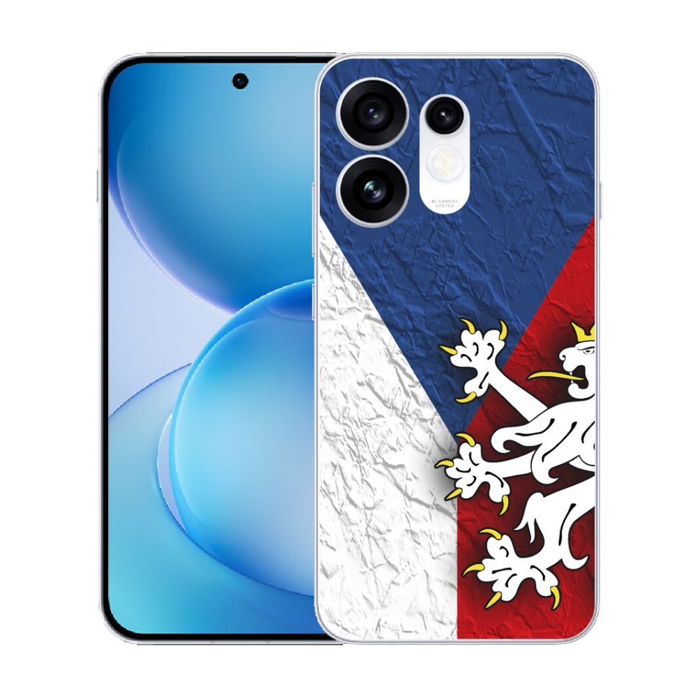 Gélový kryt mmCase na Oppo Reno 16 5G - česká vlajka 1