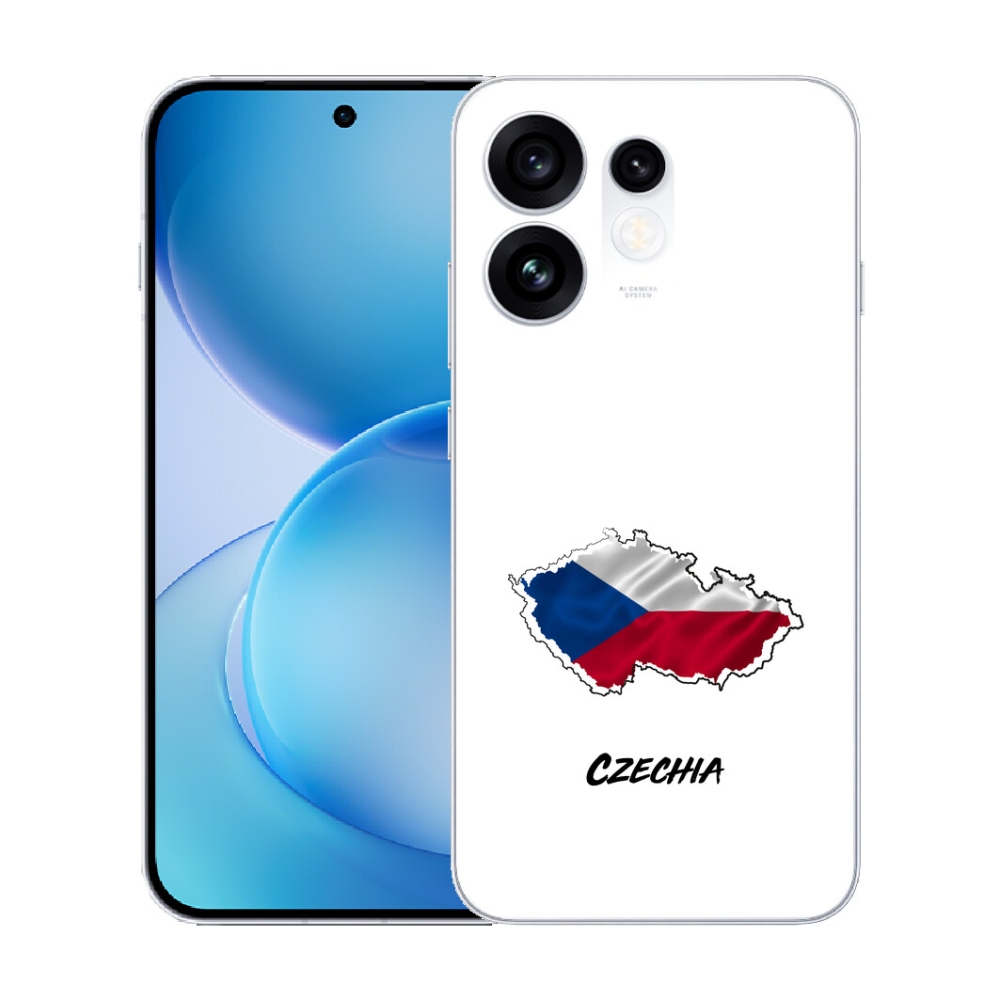 Gélový kryt mmCase na Oppo Reno 16 5G - Slovakia biele pozadie