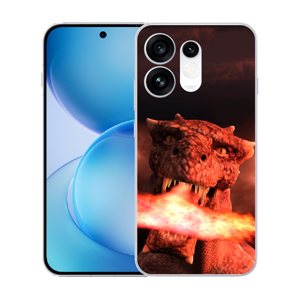 Gélový kryt mmCase na Oppo Reno 16 5G - drak