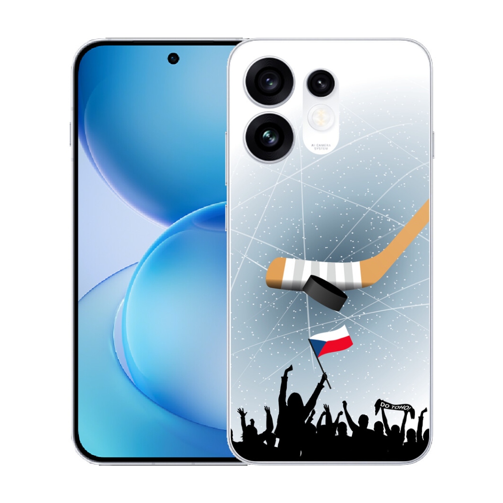 Gélový kryt mmCase na Oppo Reno 16 5G - fanúšikovia hokeja