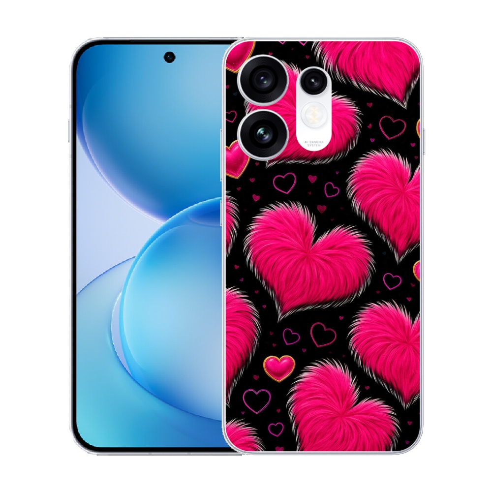Gélový kryt mmCase na Oppo Reno 16 5G - hebké srdce