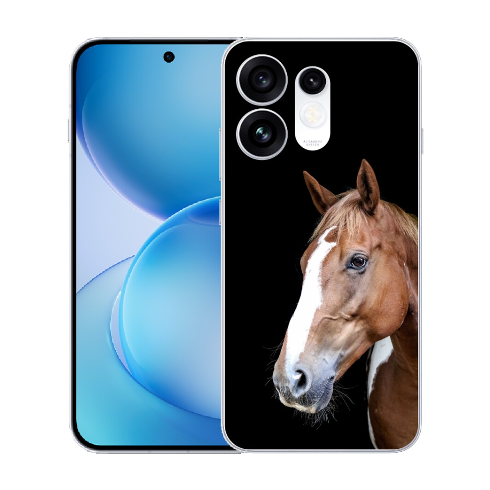 Gélový kryt mmCase na Oppo Reno 16 5G - hnedý kôň 3