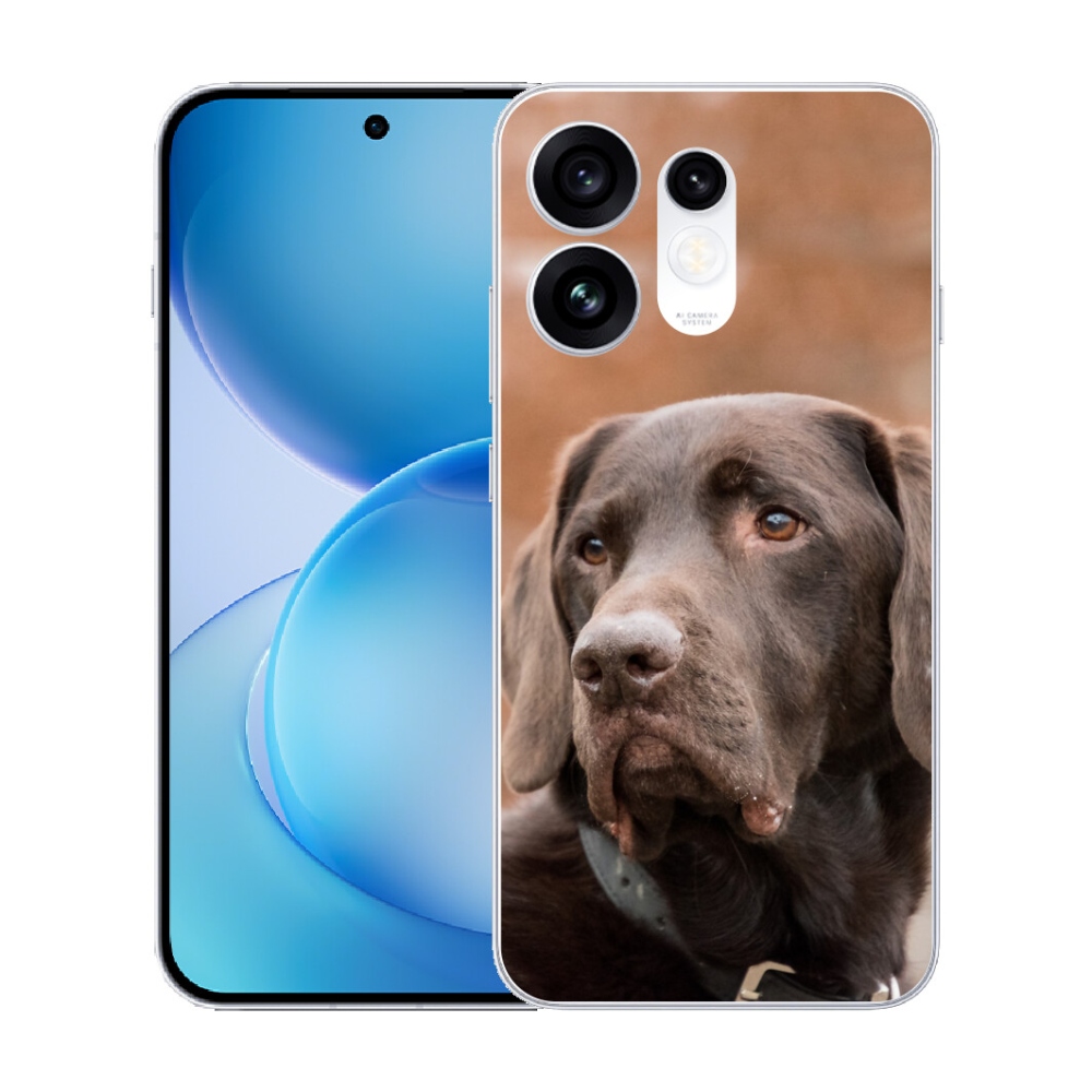 Gélový kryt mmCase na Oppo Reno 16 5G - hnedý labrador