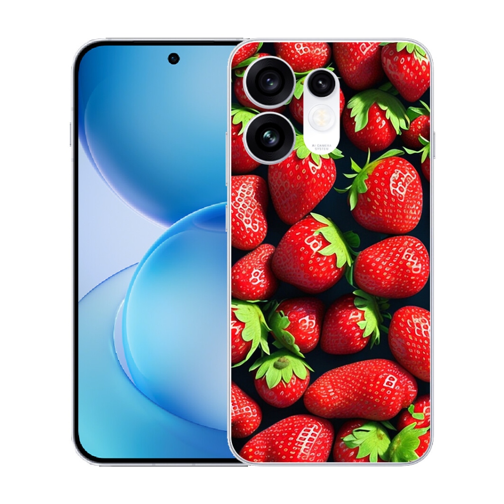Gélový kryt mmCase na Oppo Reno 16 5G - jahody
