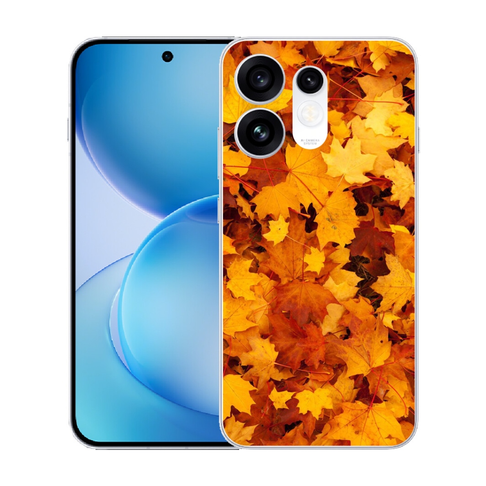 Gélový kryt mmCase na Oppo Reno 16 5G - javorové listy
