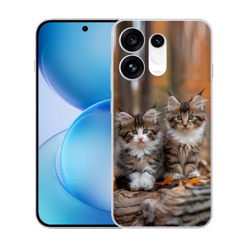 Gélový kryt mmCase na Oppo Reno 16 5G - mačacie duo 3