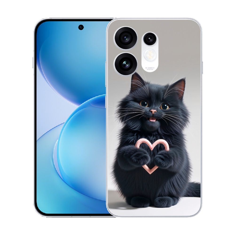 Gélový kryt mmCase na Oppo Reno 16 5G - mačacia láska 3