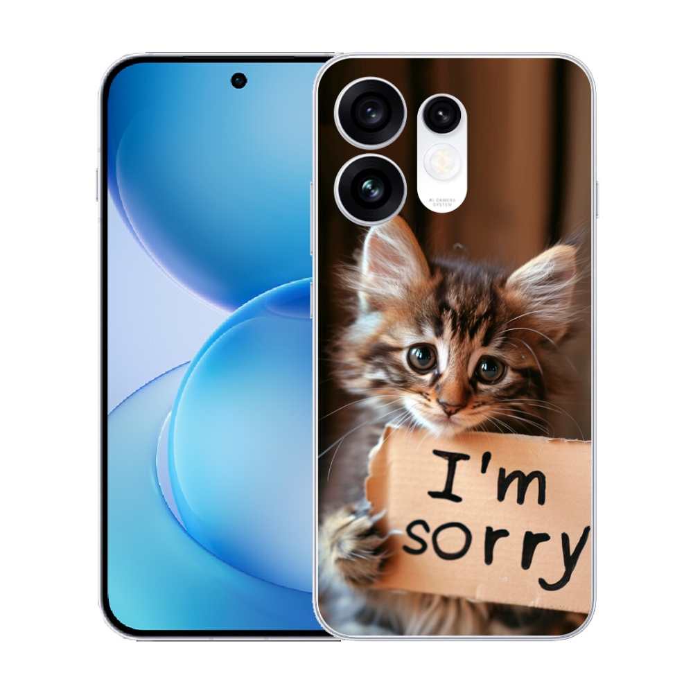 Gélový kryt mmCase na Oppo Reno 16 5G - mačacie ospravedlnenie