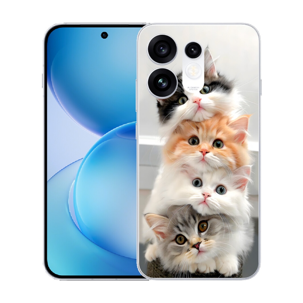 Gélový kryt mmCase na Oppo Reno 16 5G - mačacia partia