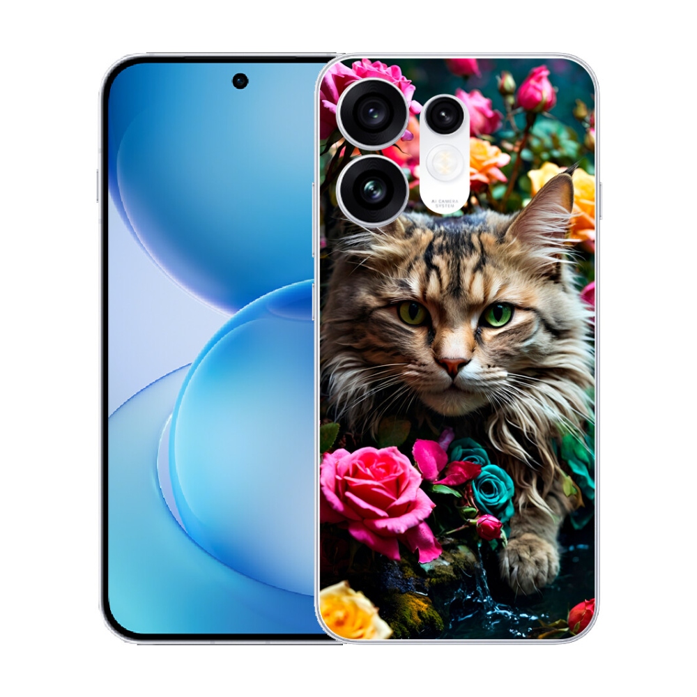Gélový kryt mmCase na Oppo Reno 16 5G - mačacie pohľad 2