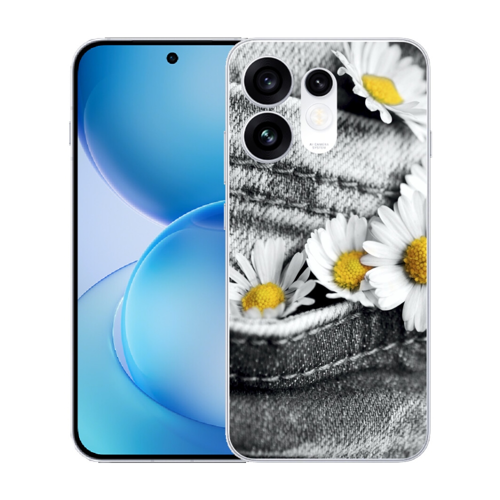 Gélový kryt mmCase na Oppo Reno 16 5G - margaréty