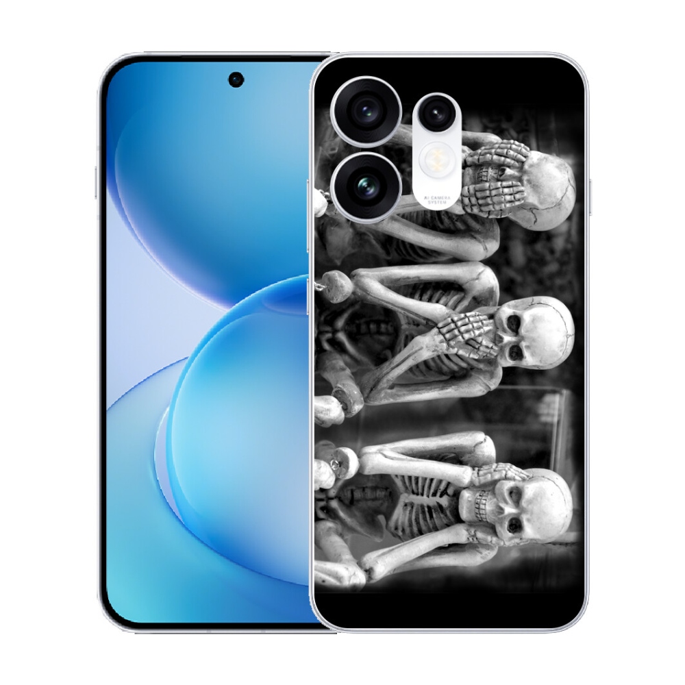 Gélový kryt mmCase na Oppo Reno 16 5G - kostlivci