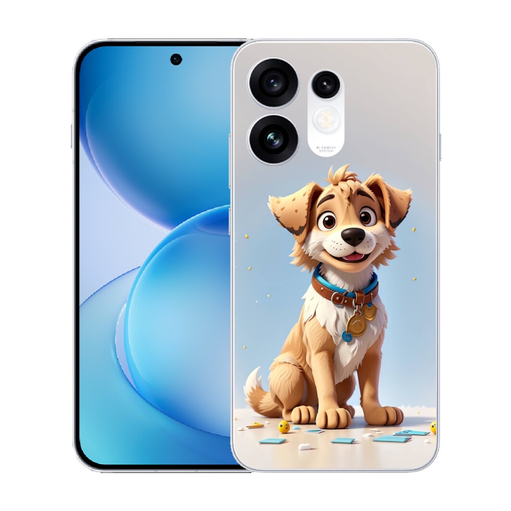 Gélový kryt mmCase na Oppo Reno 16 5G - kreslené šteňa