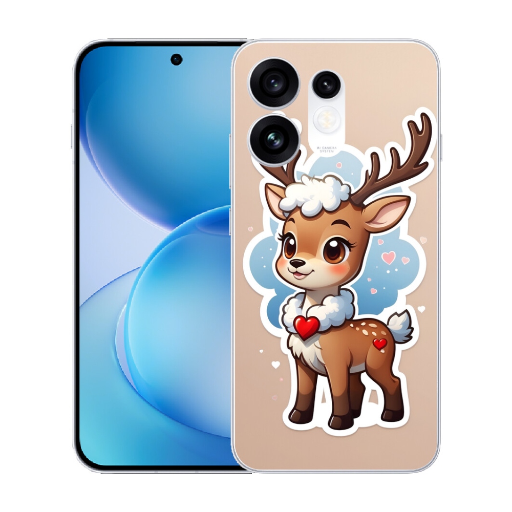 Gélový kryt mmCase na Oppo Reno 16 5G - kreslený sob