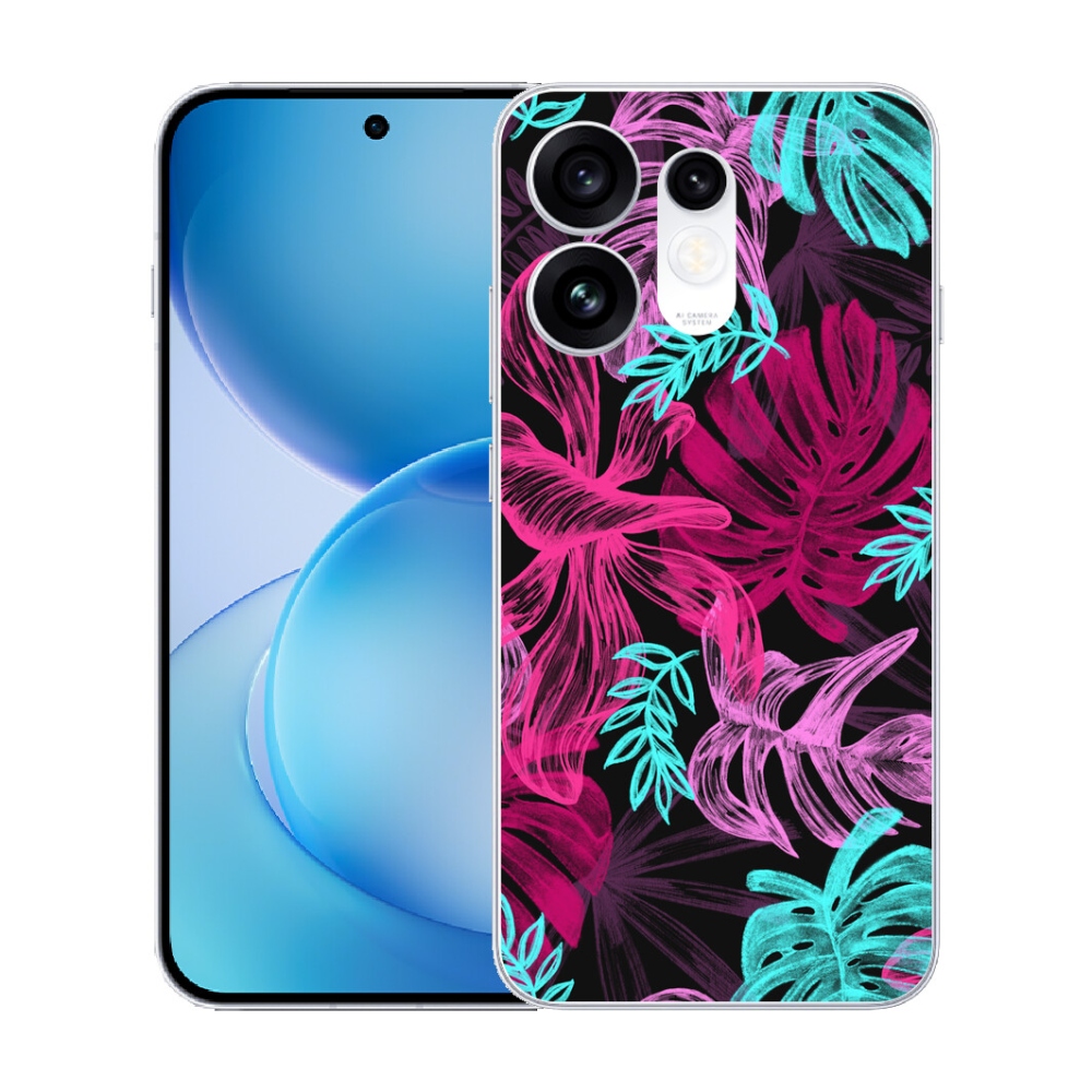 Gélový kryt mmCase na Oppo Reno 16 5G - kvety 1