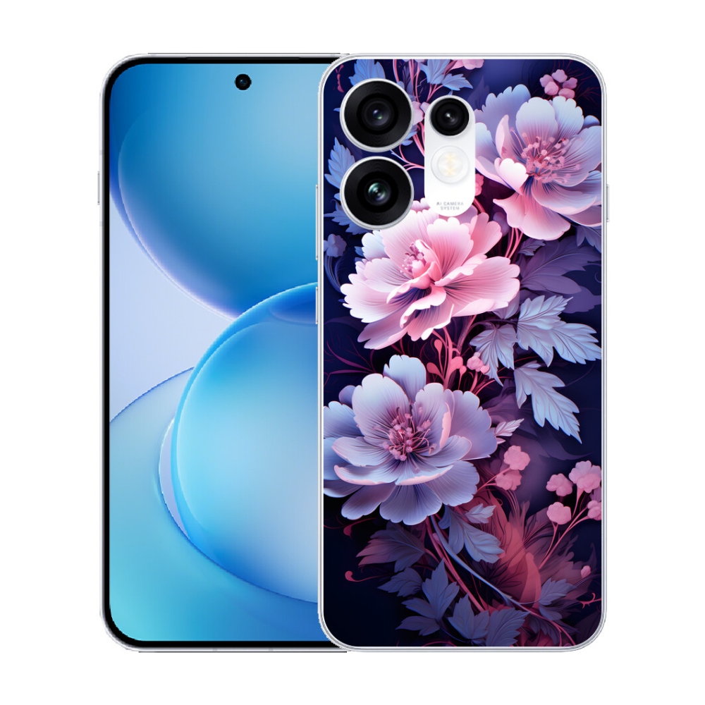 Gélový kryt mmCase na Oppo Reno 16 5G - kvety 11