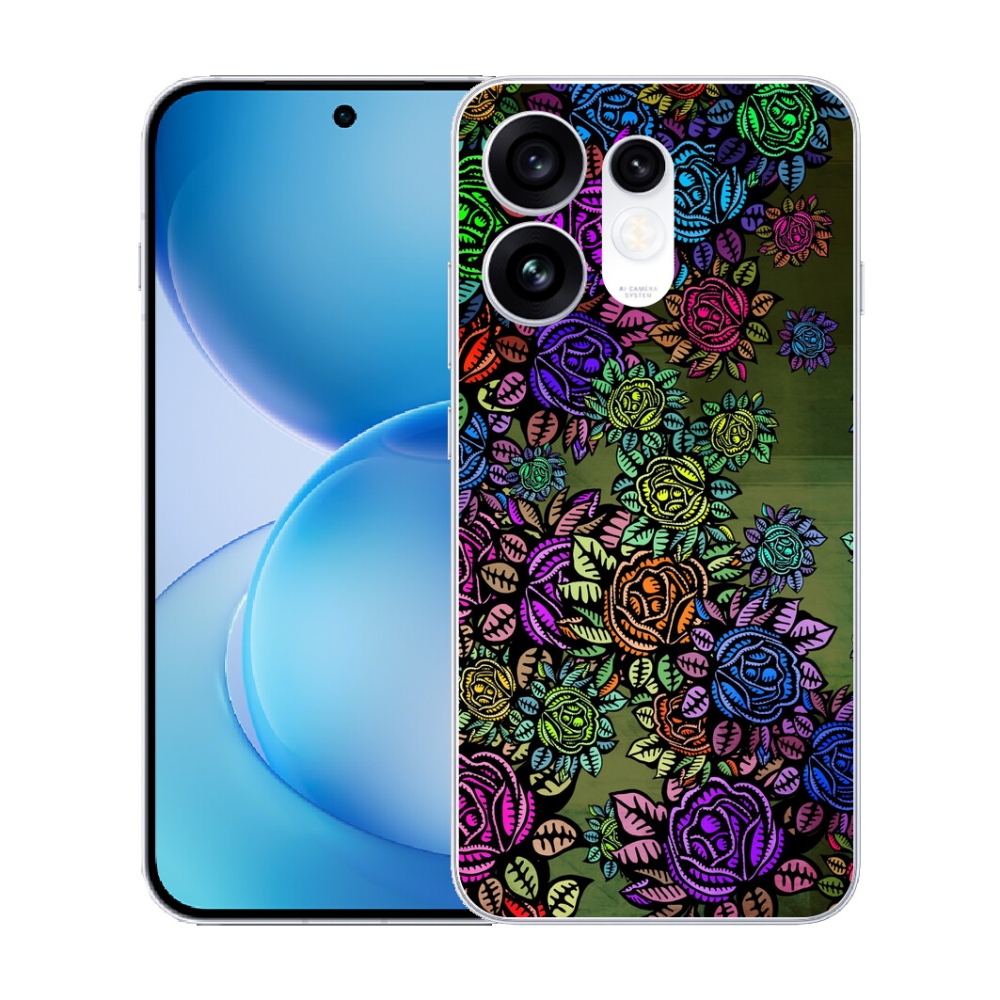 Gélový kryt mmCase na Oppo Reno 16 5G - kvety 6