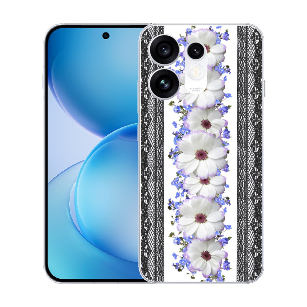 Gélový kryt mmCase na Oppo Reno 16 5G - kvety 8