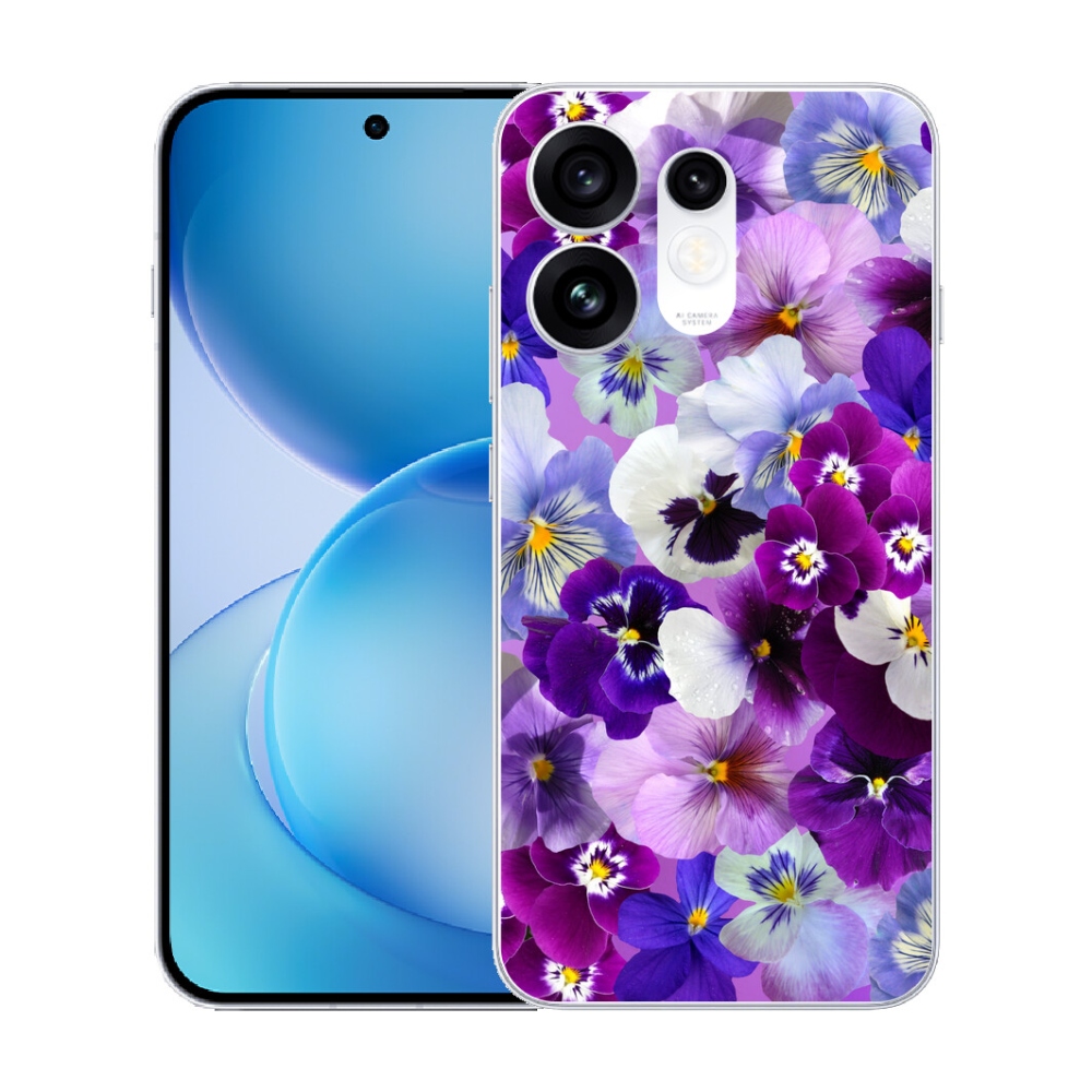 Gélový kryt mmCase na Oppo Reno 16 5G - kvety 9