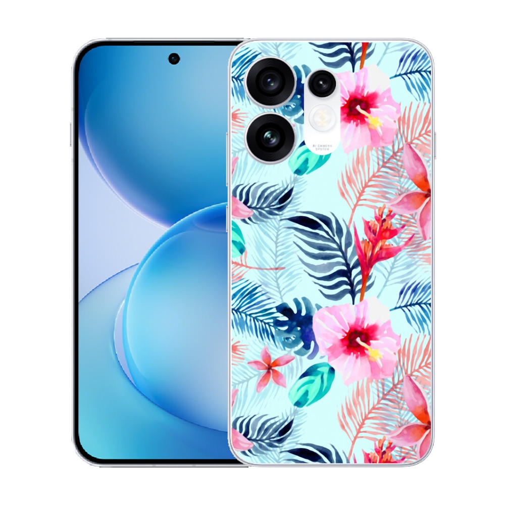 Gélový kryt mmCase na Oppo Reno 16 5G - kvety