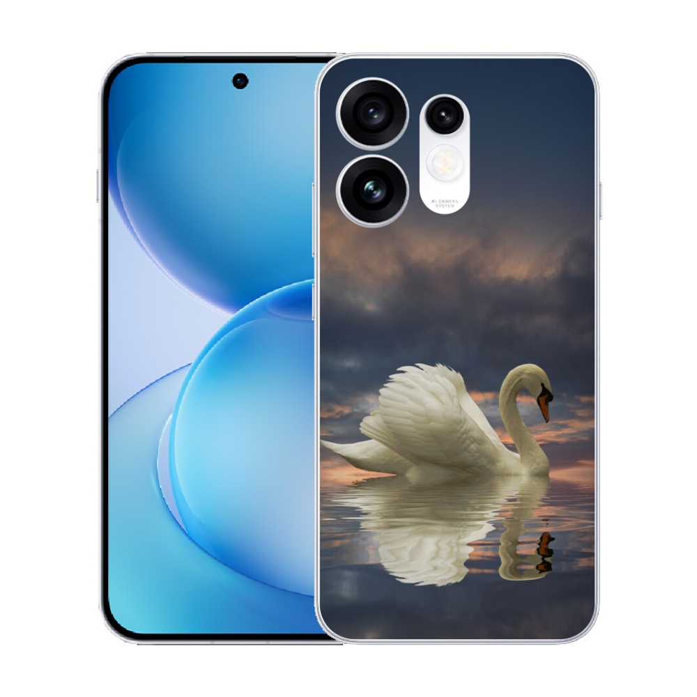 Gélový kryt mmCase na Oppo Reno 16 5G - labuť