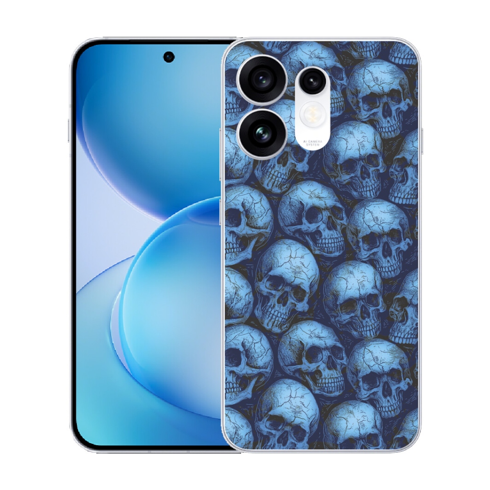 Gélový kryt mmCase na Oppo Reno 16 5G - lebky