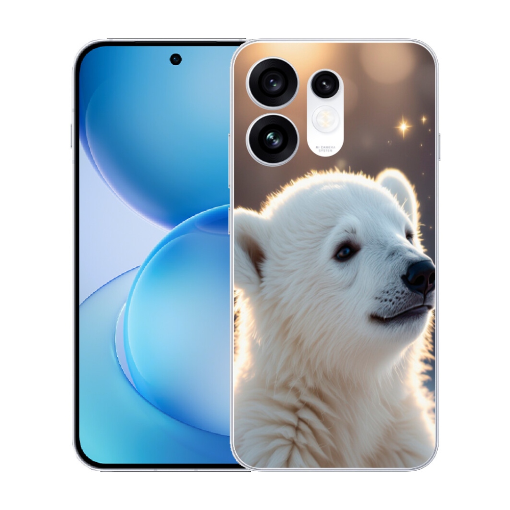 Gélový kryt mmCase na Oppo Reno 16 5G - ľadový medveď