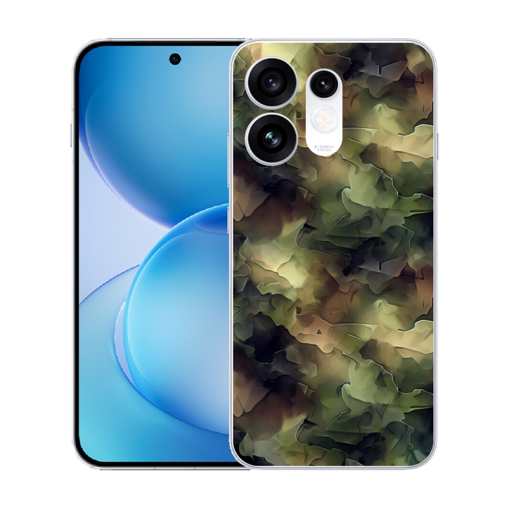 Gélový kryt mmCase na Oppo Reno 16 5G - maskáčový vzor 10