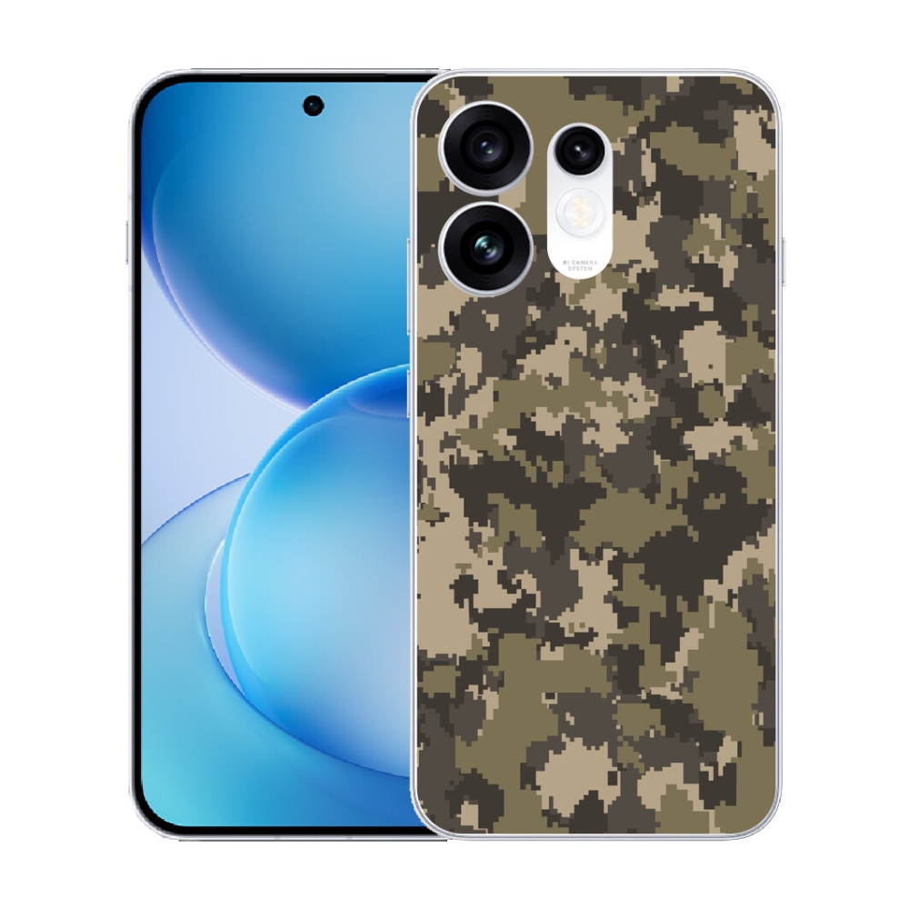 Gélový kryt mmCase na Oppo Reno 16 5G - maskáčový vzor 12