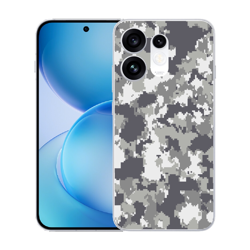 Gélový kryt mmCase na Oppo Reno 16 5G - maskáčový vzor 2