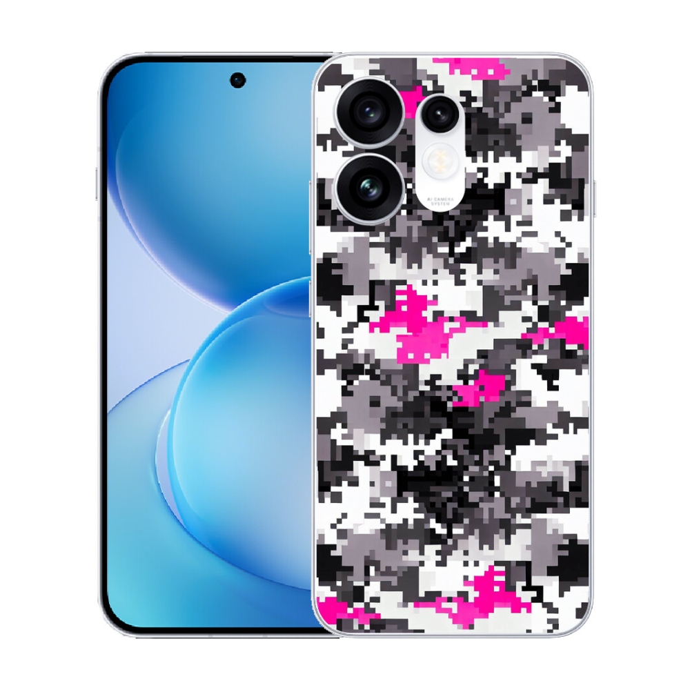 Gélový kryt mmCase na Oppo Reno 16 5G - maskáčový vzor 4