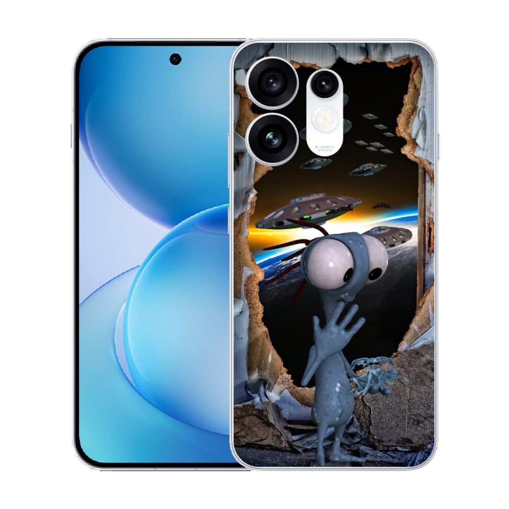 Gélový kryt mmCase na Oppo Reno 16 5G - mimozemšťan