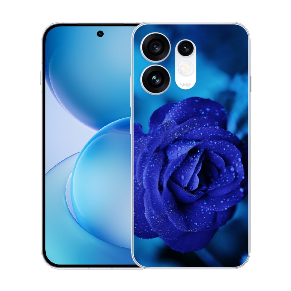 Gélový kryt mmCase na Oppo Reno 16 5G - modrá ruža