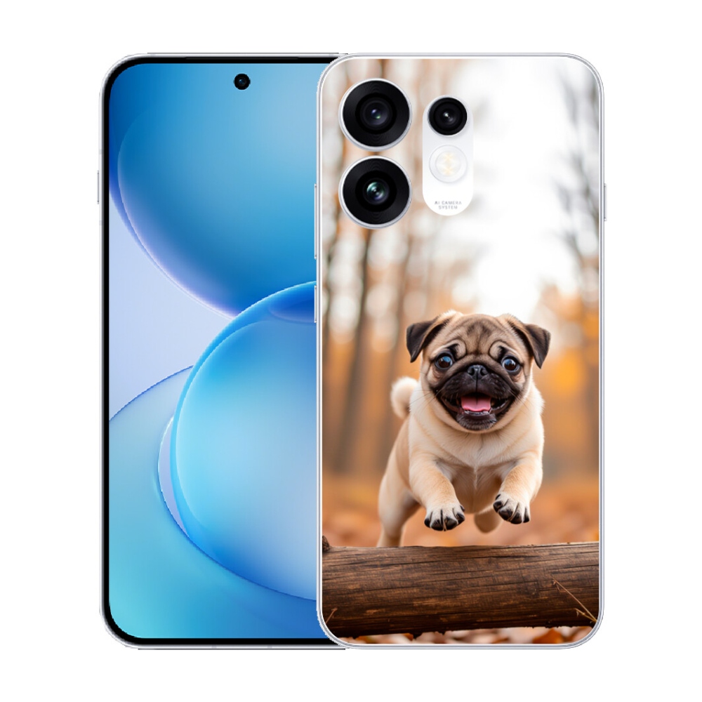 Gélový kryt mmCase na Oppo Reno 16 5G - mops 2
