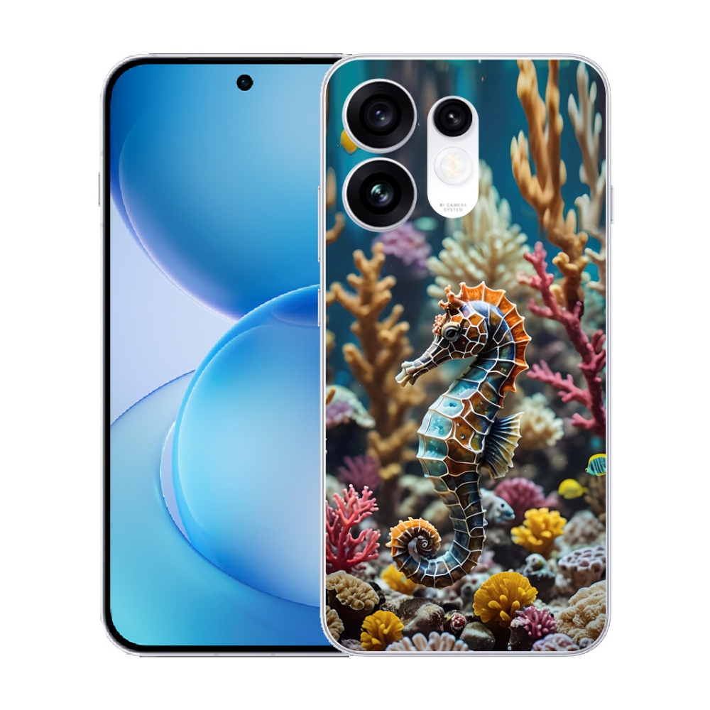 Gélový kryt mmCase na Oppo Reno 16 5G - morský koník 2