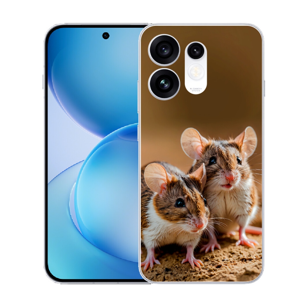 Gélový kryt mmCase na Oppo Reno 16 5G - myší duo