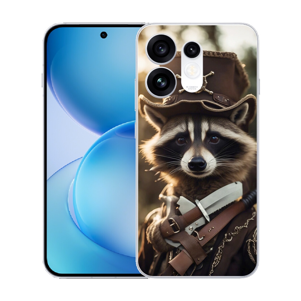 Gélový kryt mmCase na Oppo Reno 16 5G - mýval v uniforme