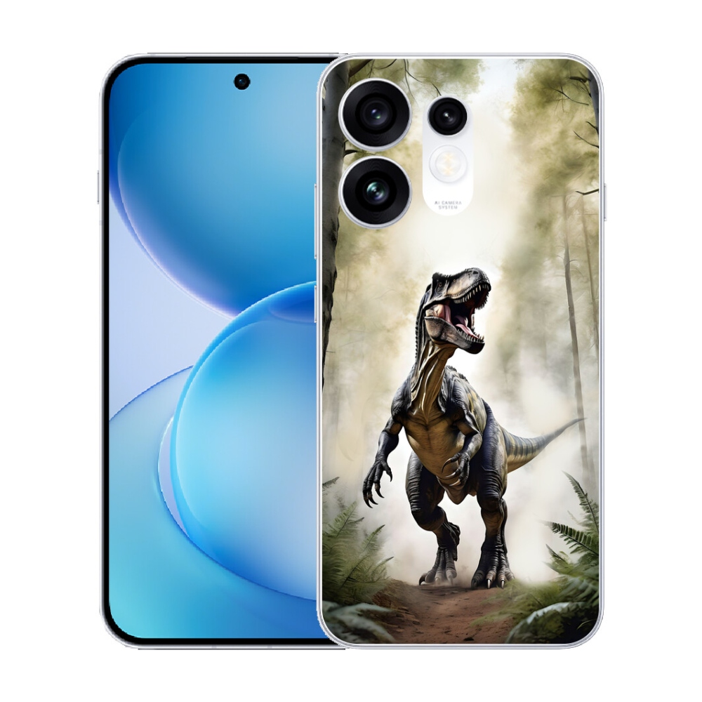 Gélový kryt mmCase na Oppo Reno 16 5G - naštvaný T-Rex