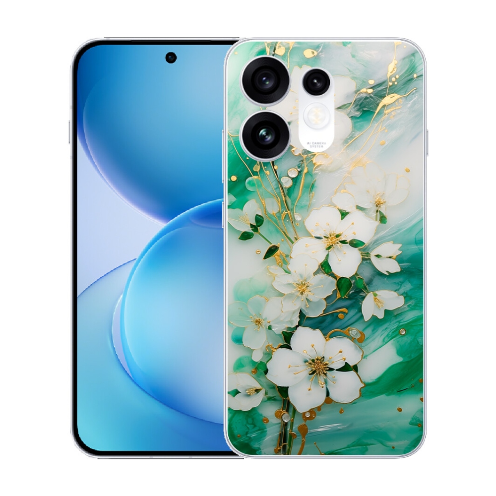 Gélový kryt mmCase na Oppo Reno 16 5G - nežné kvety