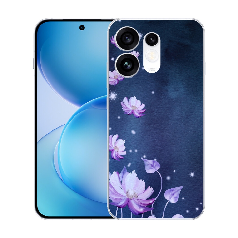 Gélový kryt mmCase na Oppo Reno 16 5G - padajúce kvety