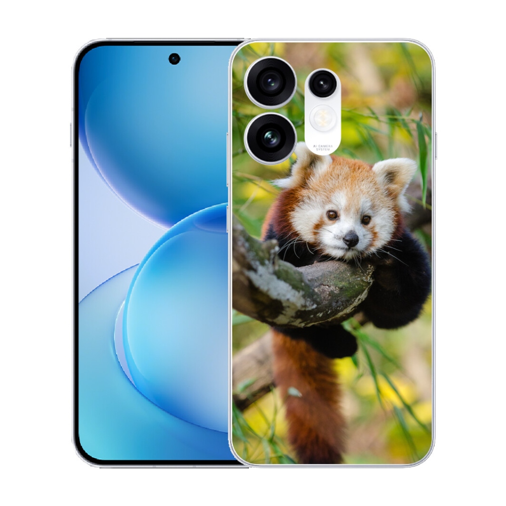 Gélový kryt mmCase na Oppo Reno 16 5G - panda červená