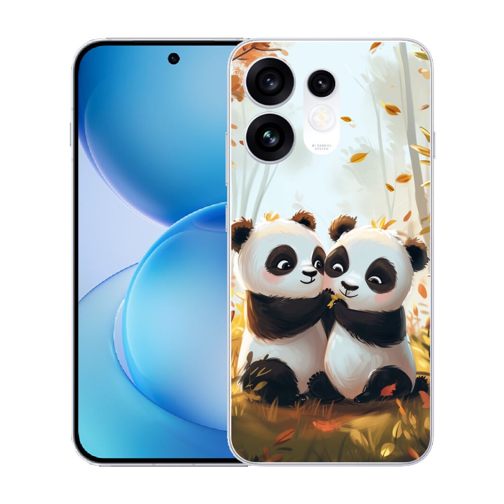 Gélový kryt mmCase na Oppo Reno 16 5G - pandy