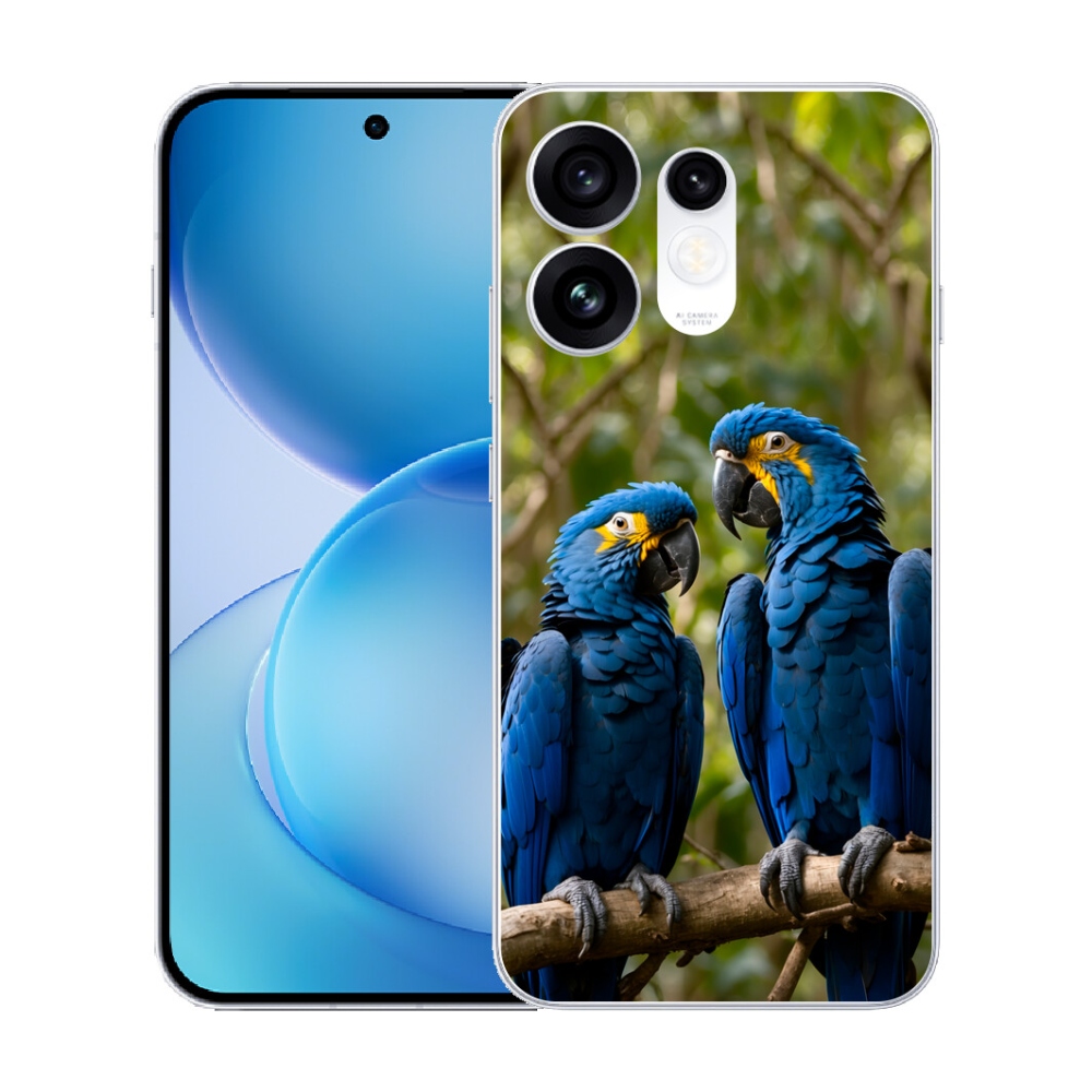 Gélový kryt mmCase na Oppo Reno 16 5G - papagájové duo