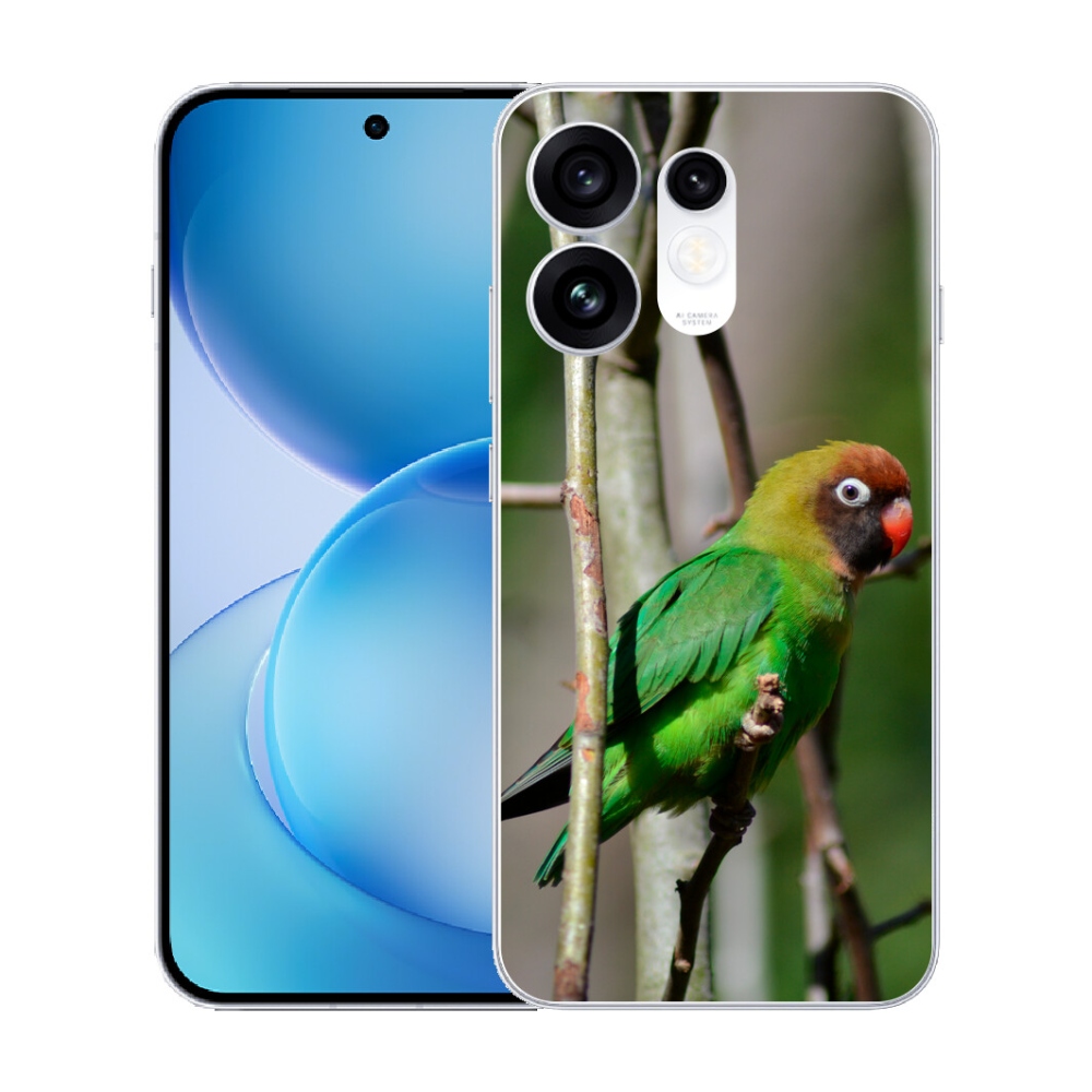 Gélový kryt mmCase na Oppo Reno 16 5G - papagáj agapornis
