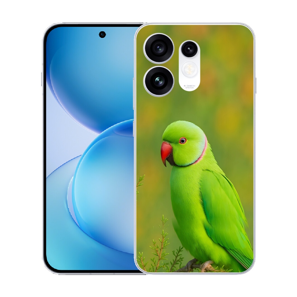 Gélový kryt mmCase na Oppo Reno 16 5G - papagáj Alexandr 2