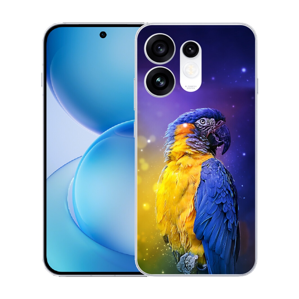 Gélový kryt mmCase na Oppo Reno 16 5G - papagáj ara 1