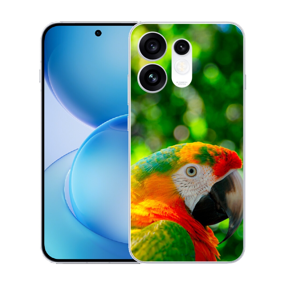 Gélový kryt mmCase na Oppo Reno 16 5G - papagáj ara 3